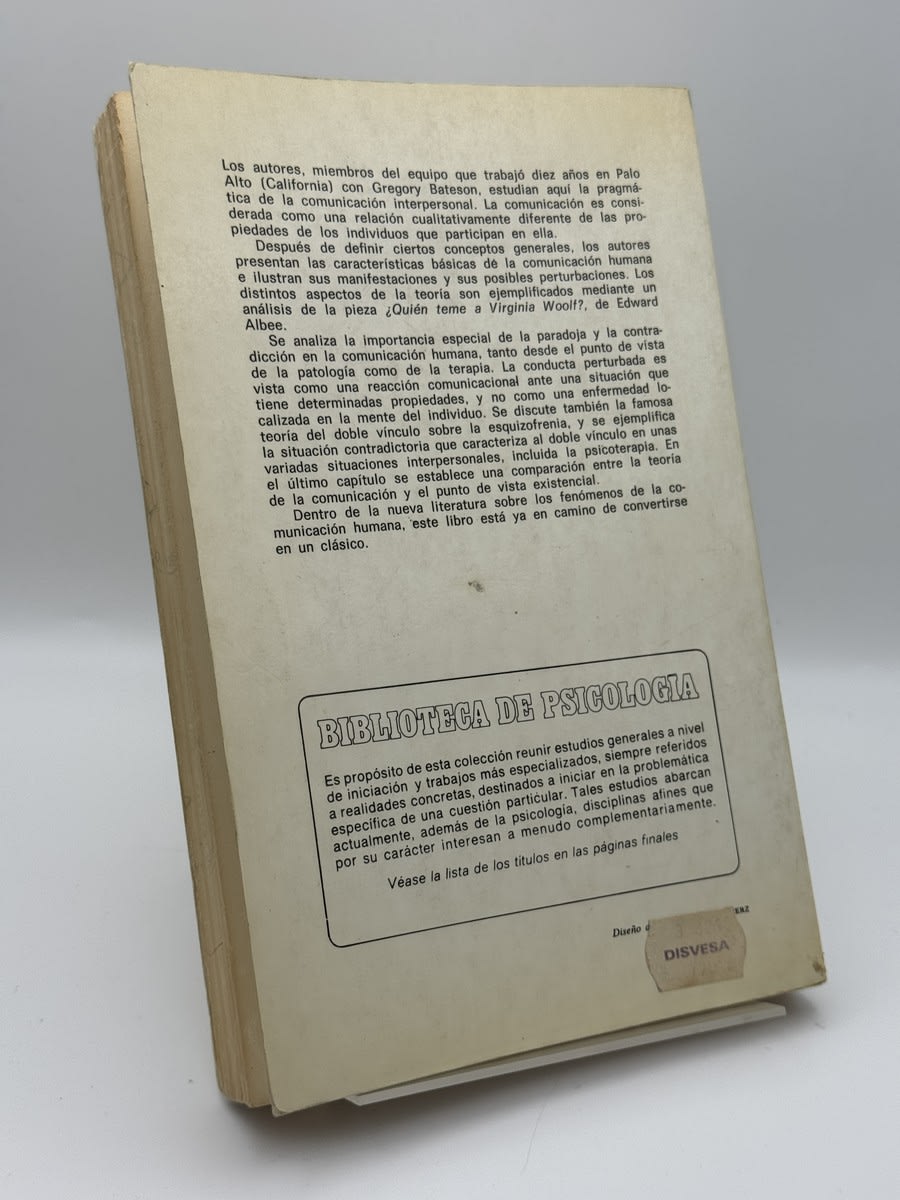 Teoría de la comunicación humana - Paul Watzlawick - Imagen 2