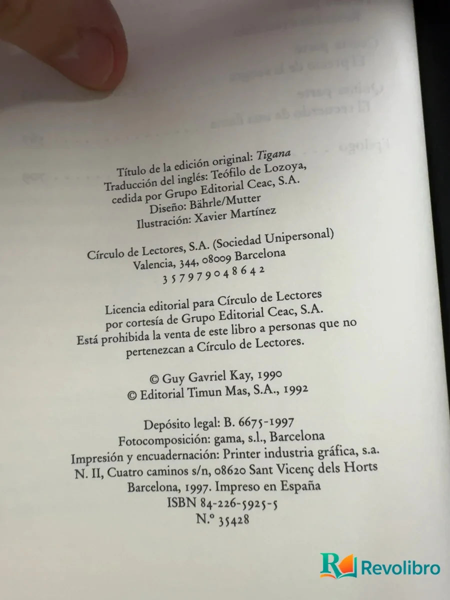 Foto 4 de Tigana - 1ª edición de Guy Gavriel Kay, libro de segunda mano