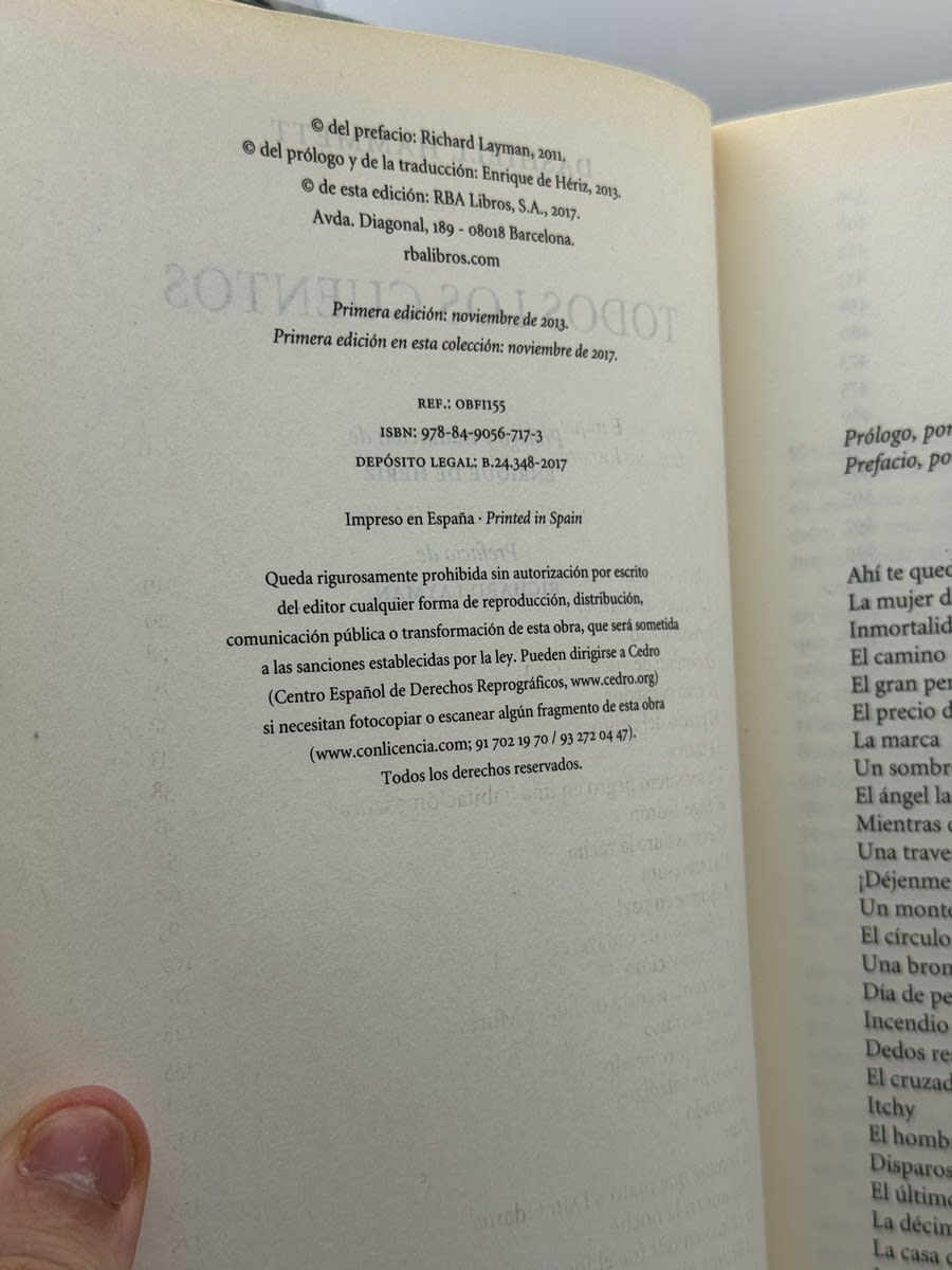 Foto 3 de Todos los cuentos de Dashiell Hammett, libro de segunda mano