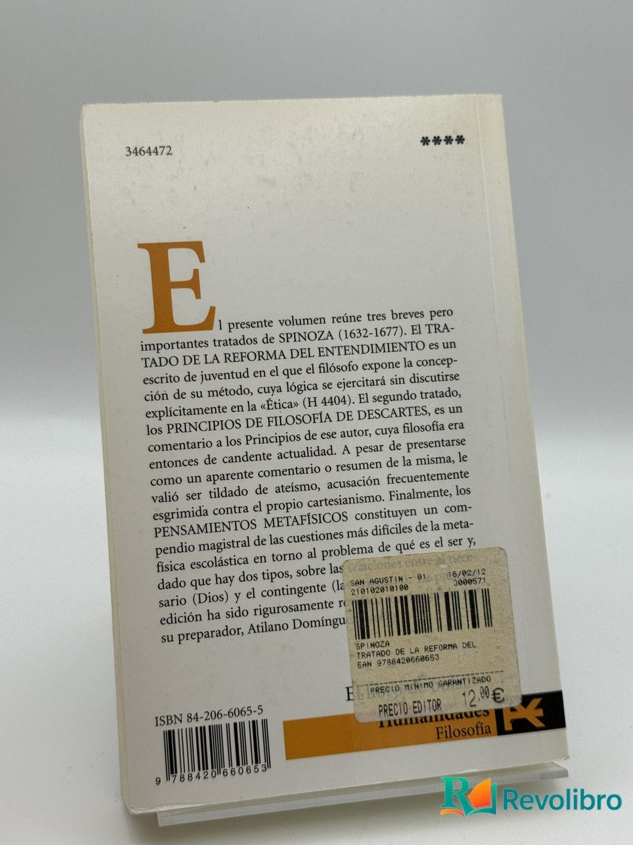 Tratado de la reforma del entendimiento - Benedictus de Spinoza - Imagen 2