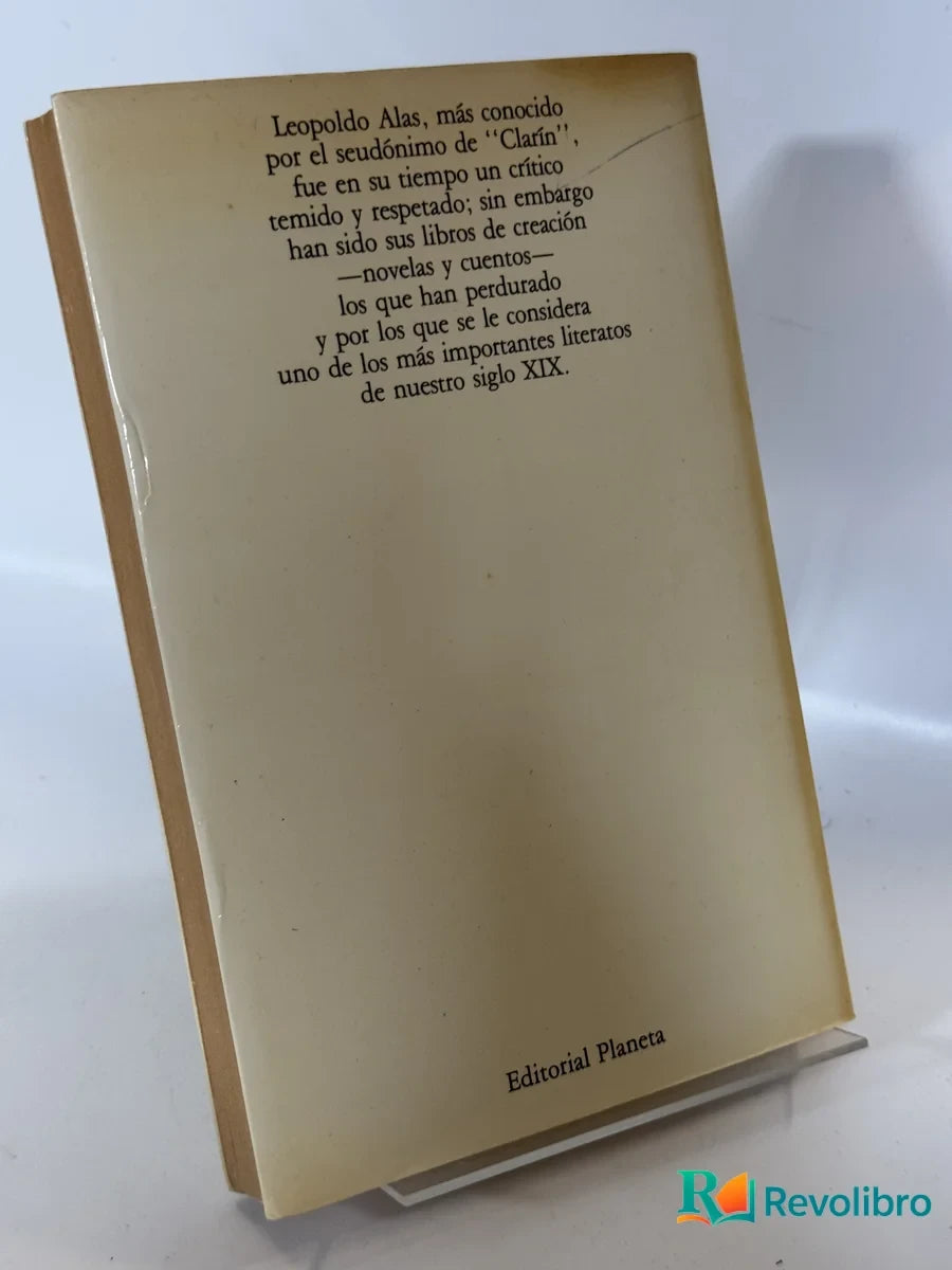 Foto 2 de Una novela y ocho cuentos de Leopoldo Alas Clarín, libro de segunda mano