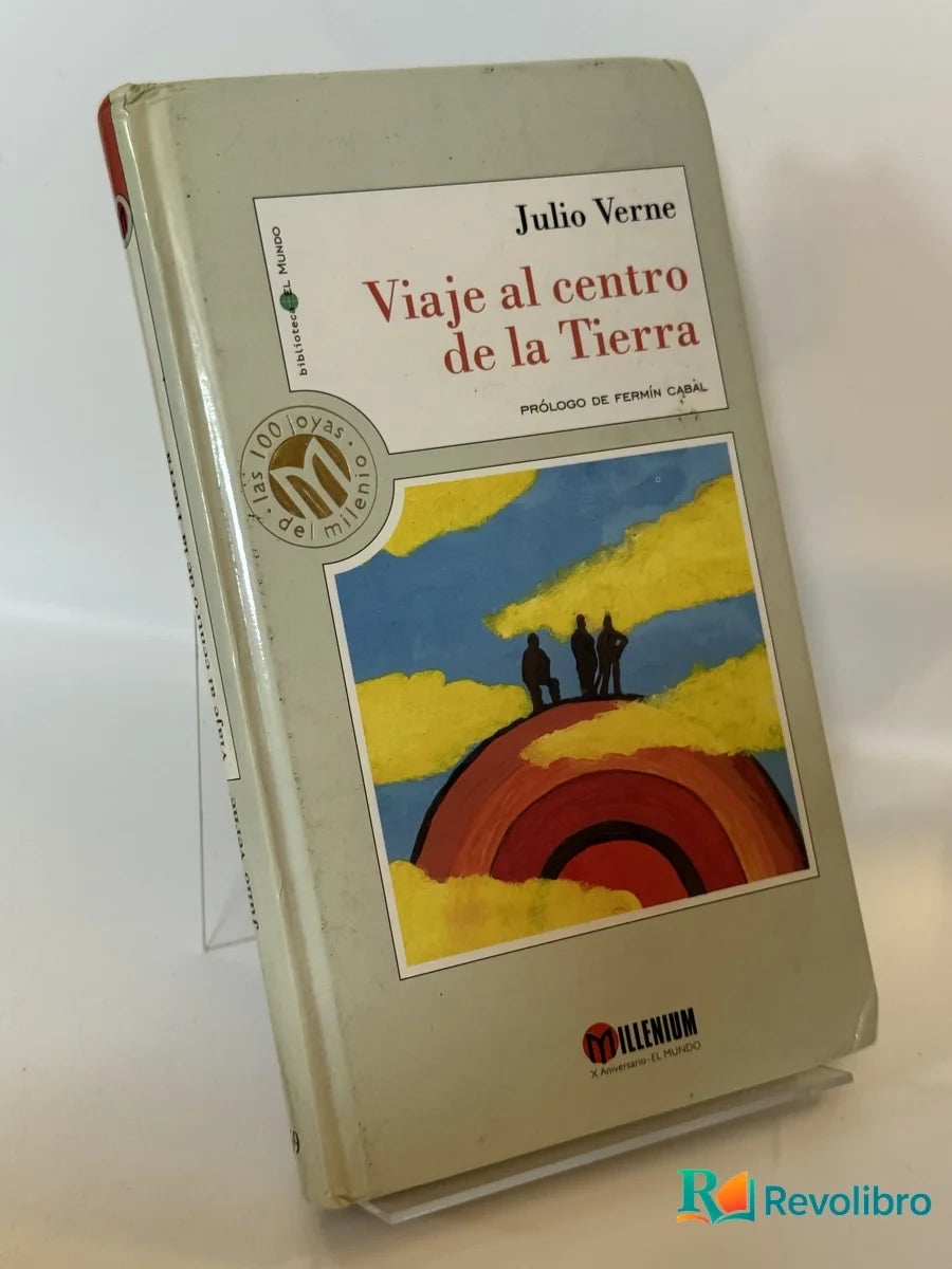 Portada de Viaje al centro de la Tierra de Julio Verne, libro de segunda mano
