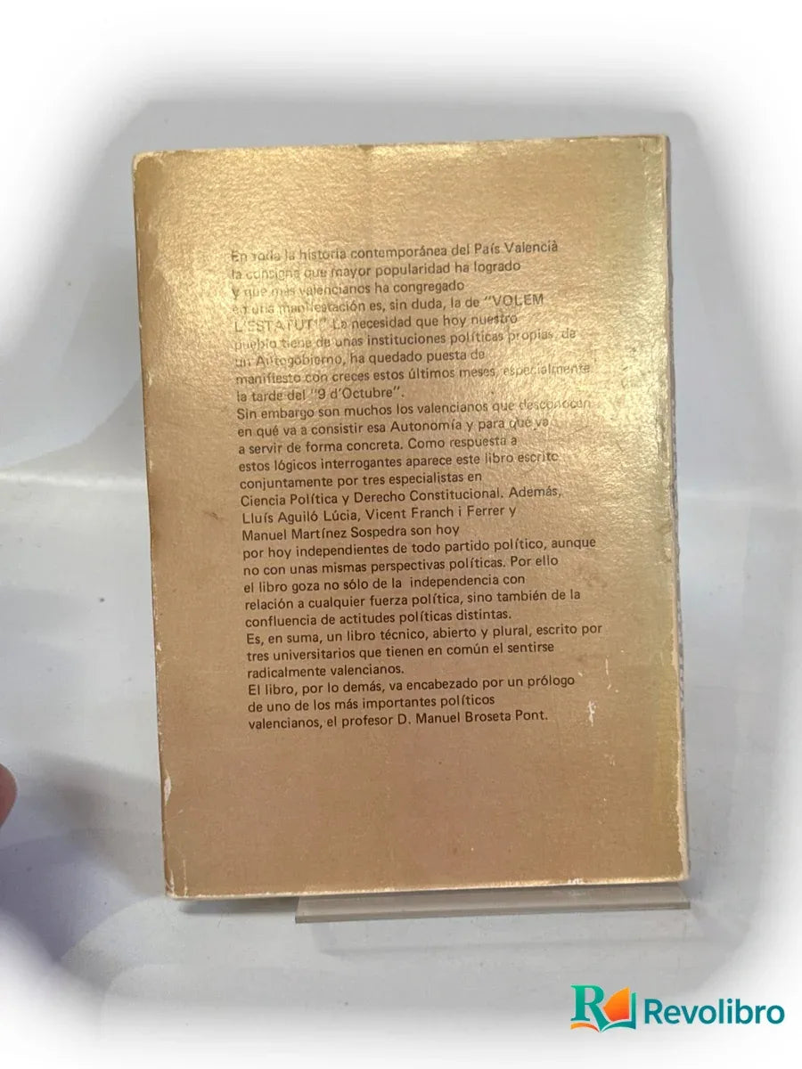 Foto 2 de Volem l’Estatut! de Lluís Aguiló Lúcia, libro de segunda mano