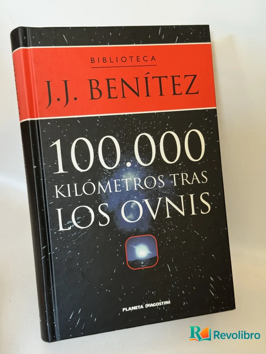 Portada de 100.000 kilómetros tras los ovnis de J. J. Benítez, libro de segunda mano