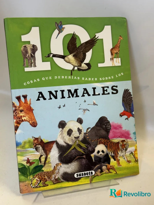 Portada de 101 cosas que deberías saber sobre los animales de Susaeta, libro de segunda mano