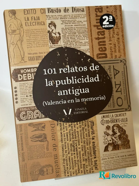 Portada de 101 relatos de la publicidad antigua de Vinatea Editorial, libro de segunda mano