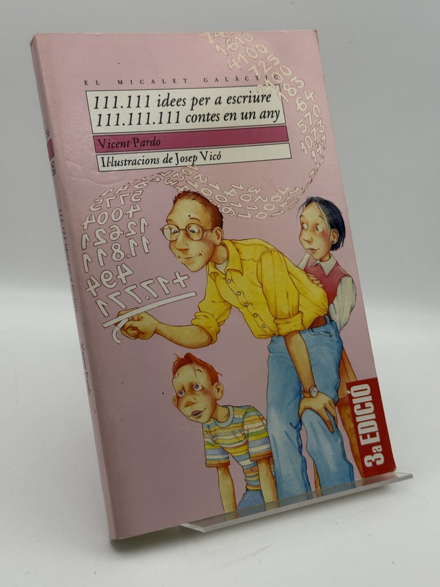 Portada de 111.111 idees per a escriure 111.111.111 contes en un any de Vicent Pardo, libro de segunda mano