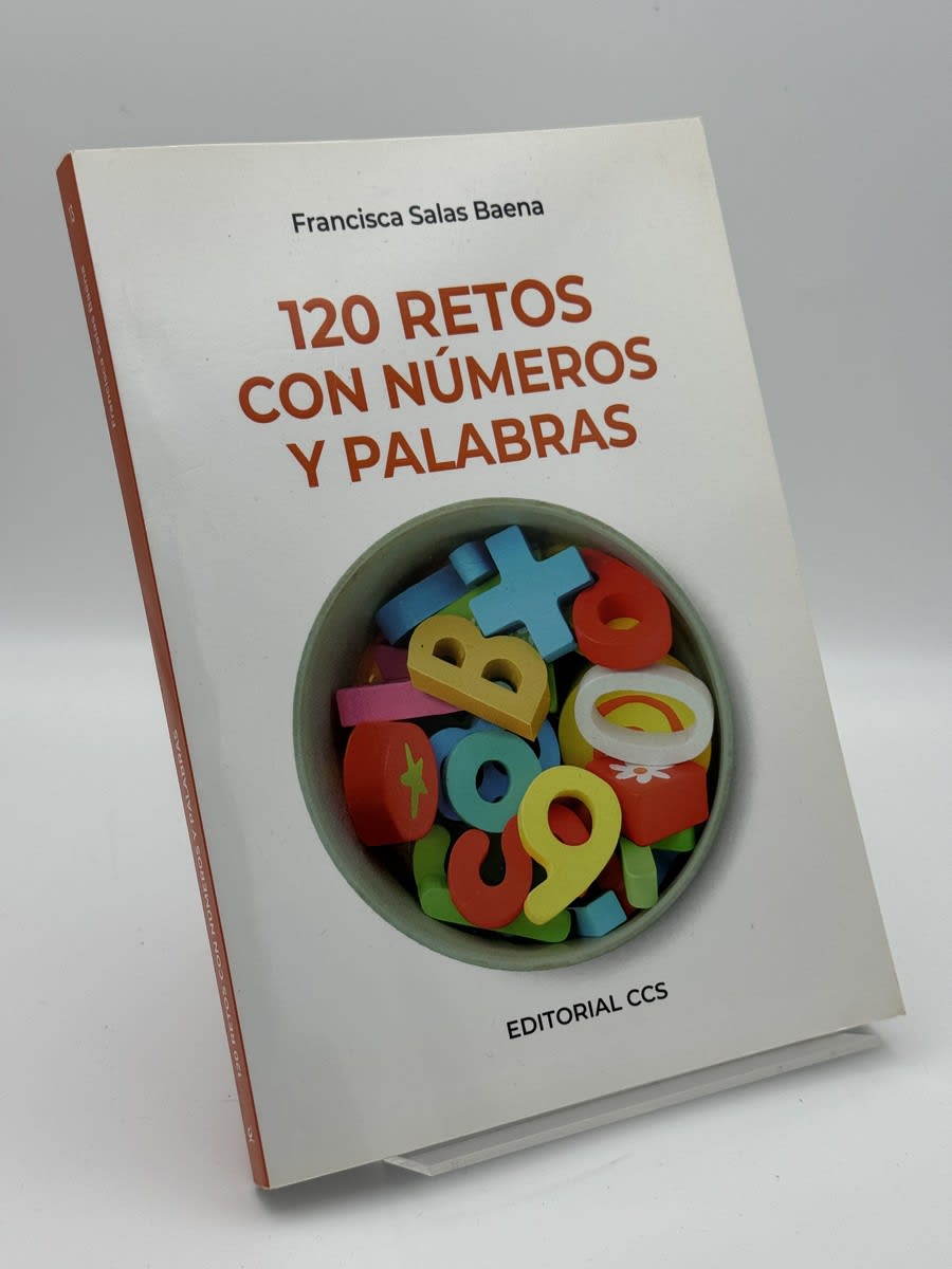 Portada de 120 retos con números y palabras de Francisca Salas Baena, libro de segunda mano