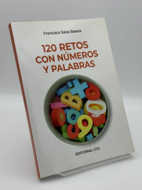 Portada de 120 retos con números y palabras de Francisca Salas Baena, libro de segunda mano