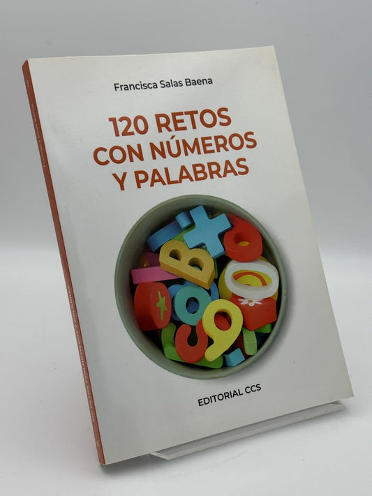 Portada de 120 retos con números y palabras de Francisca Salas Baena, libro de segunda mano