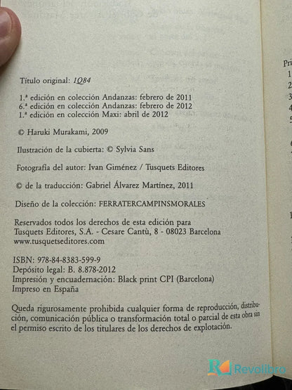 Foto 2 de 1Q84  libros 1 y 2 de Haruki Murakami, libro de segunda mano