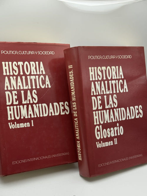 Historia analítica de las humanidades... - Ediciones Internacionales Universitar - Portada