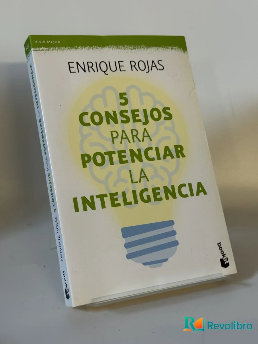 Portada de 5 Consejos para Potenciar la Inteligencia de Enrique Rojas, libro de segunda mano