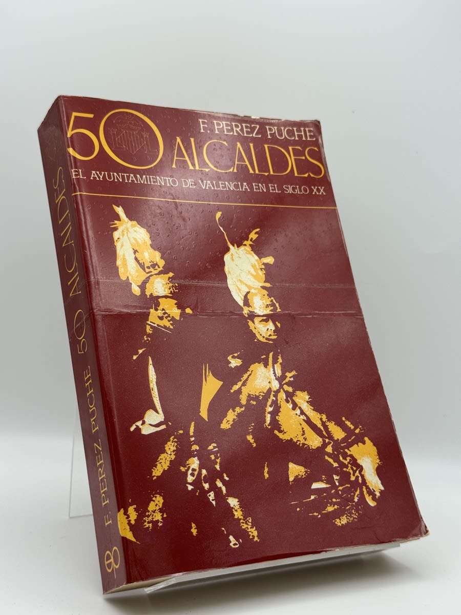 Portada de 50 alcaldes de Francisco Pérez Puche, libro de segunda mano