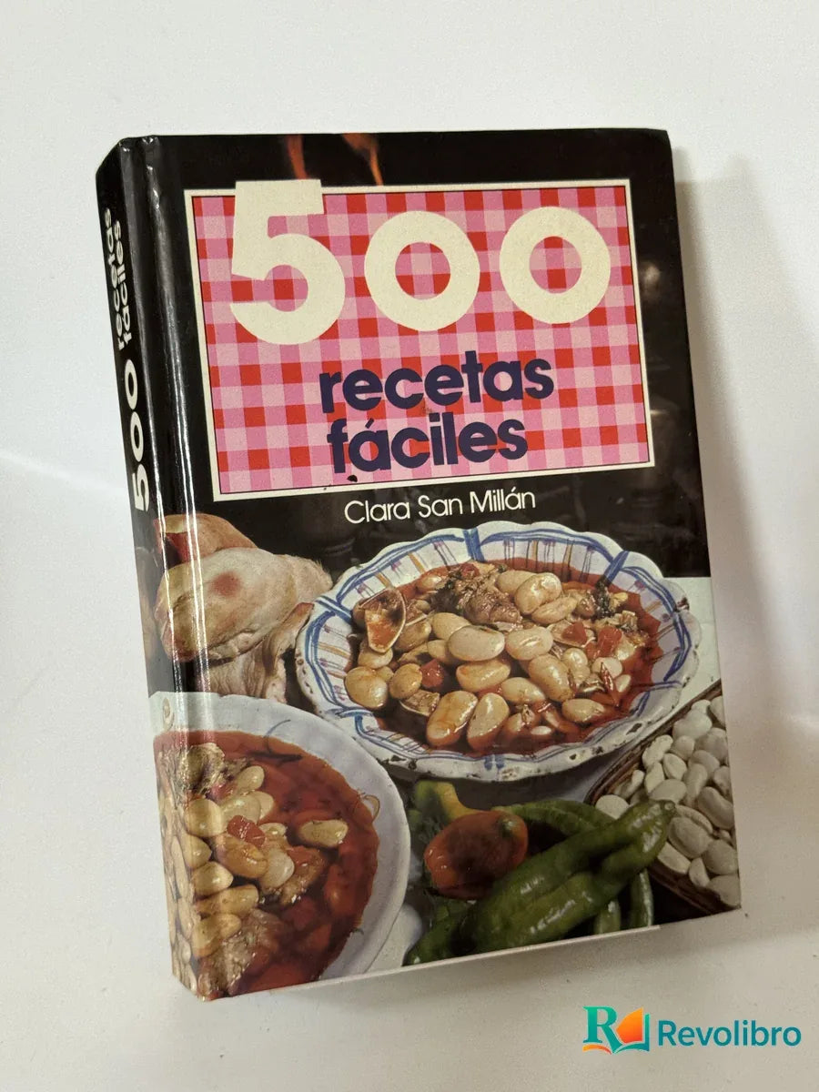 Portada de 500 recetas fáciles de Clara San Millán, libro de segunda mano