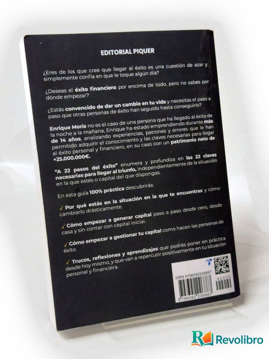 Foto 2 de A 22 pasos del éxito de Enrique Moris, libro de segunda mano