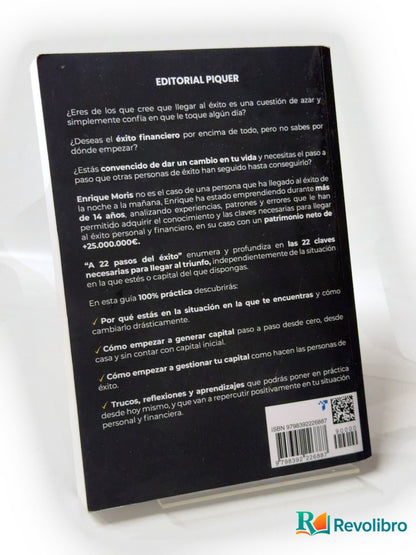 Foto 2 de A 22 pasos del éxito de Enrique Moris, libro de segunda mano