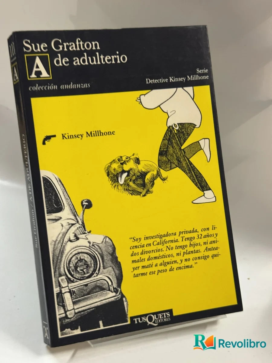 Portada de A de adulterio de Sue Grafton, libro de segunda mano