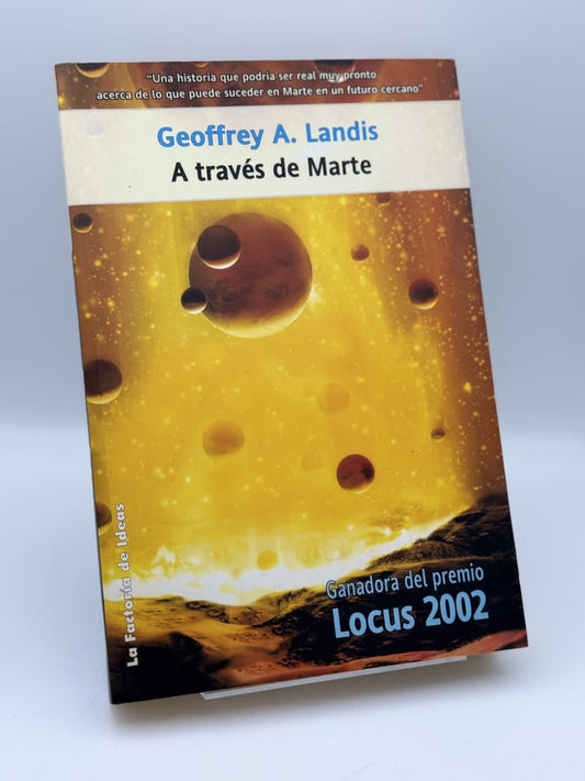 Portada de A través de Marte de Geoffrey A. Landis, libro de segunda mano