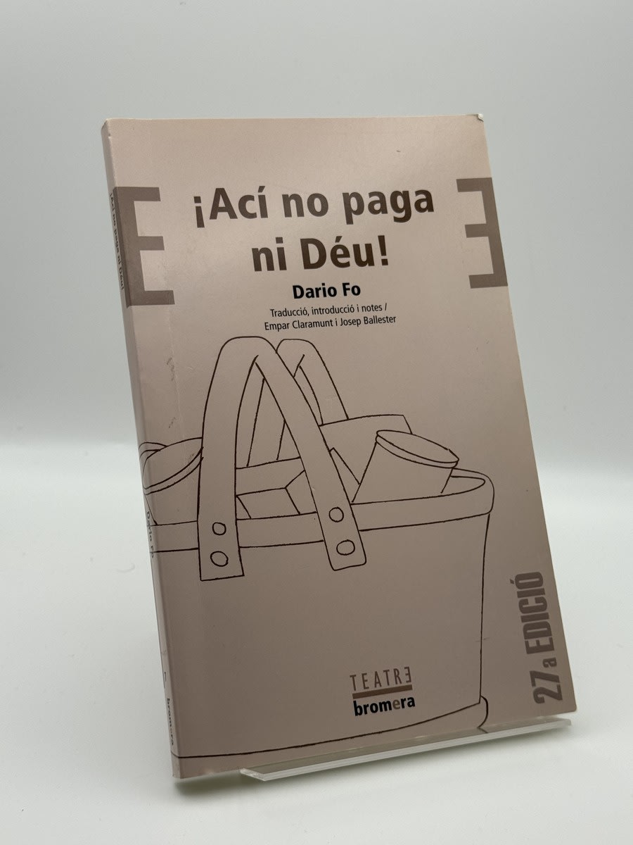 Portada de ¡Ací no paga ni Déu! - Dario Fo de Dario Fo, libro de segunda mano