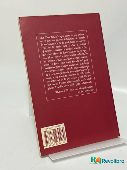 Foto 2 de Adorno (1903-1969) de Ramón E. Mandoado Gutiérrez, libro de segunda mano