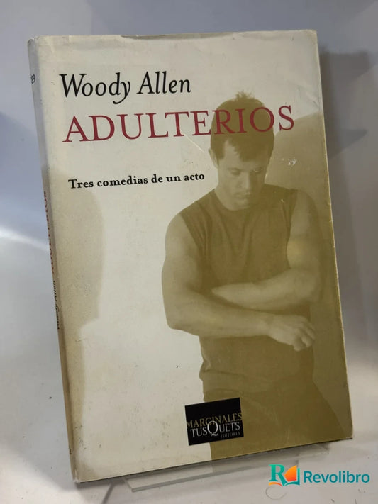Portada de Adulterios de Woody Allen, libro de segunda mano