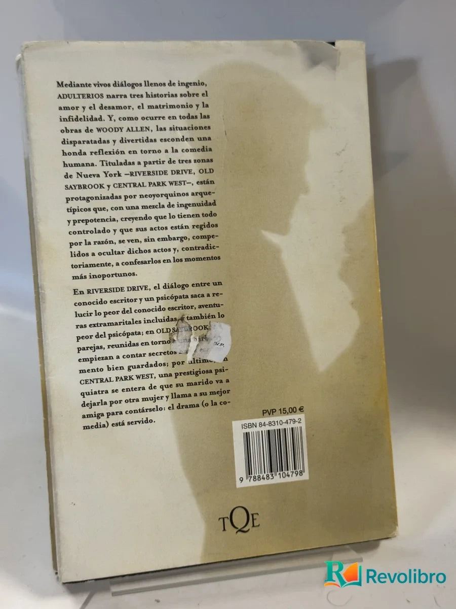 Foto 2 de Adulterios de Woody Allen, libro de segunda mano