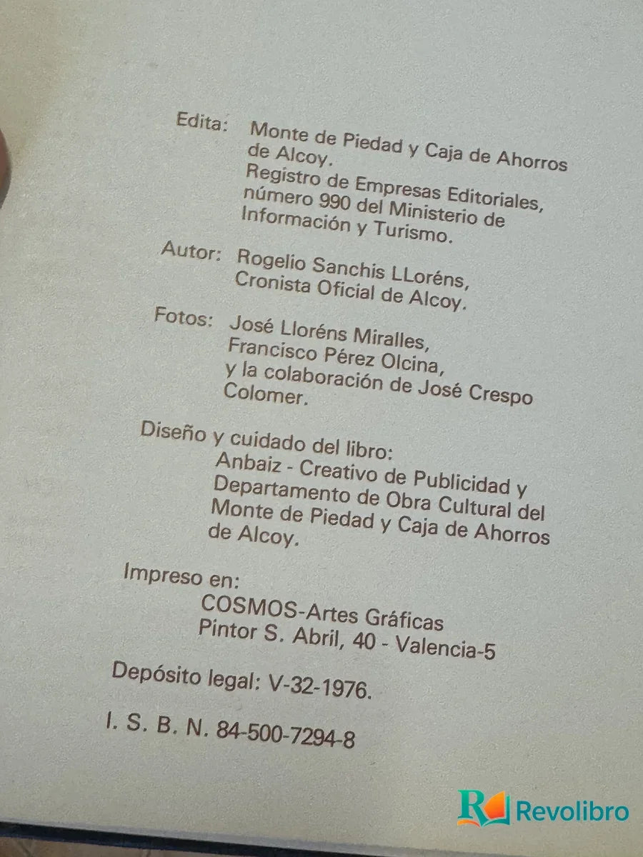 Foto 2 de Alcoy, Tu Pueblo de Rogelio Sanchis Llorens, libro de segunda mano
