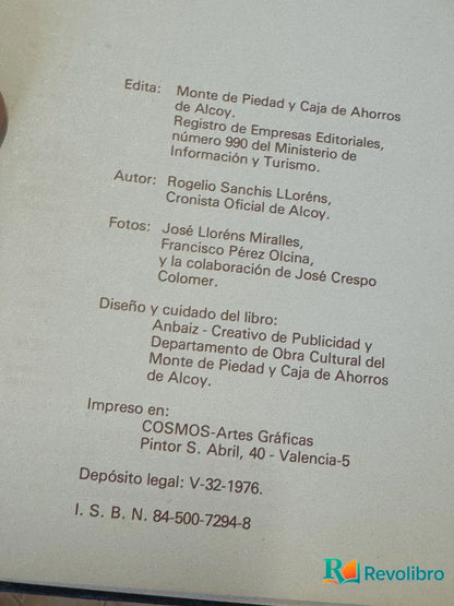 Foto 2 de Alcoy, Tu Pueblo de Rogelio Sanchis Llorens, libro de segunda mano