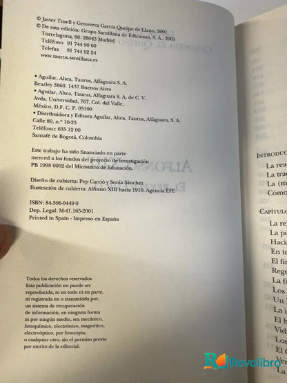 Foto 4 de Alfonso XIII - 1ª edición de Javier Tusell, libro de segunda mano