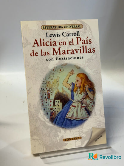 Portada de Alicia en el país de las maravillas de Lewis Carroll, libro de segunda mano