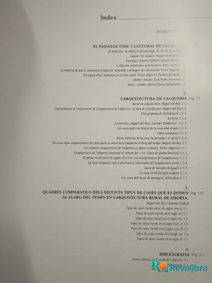 Foto 4 de Alqueries Paisatge i arquitectura en l'hora - 1ª edición de Miguel del Rey, libro de segunda mano
