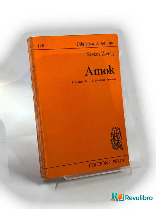 Portada de Amok de Stefan Zweig, libro de segunda mano