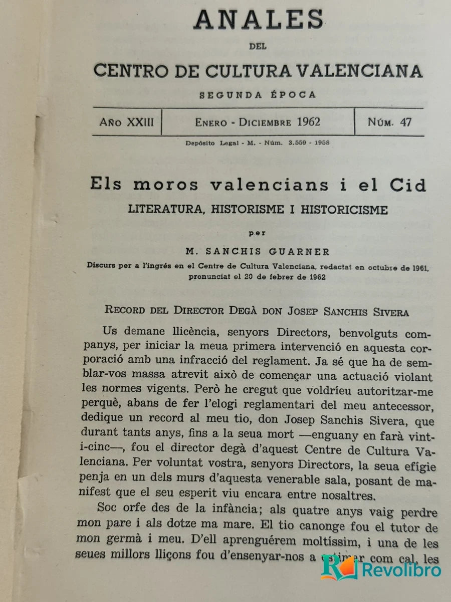 Foto 2 de Anales del Centro de Cultura Valenciana de M. Sanchis Guarner, libro de segunda mano
