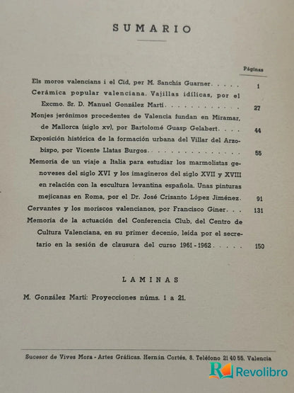 Foto 3 de Anales del Centro de Cultura Valenciana de M. Sanchis Guarner, libro de segunda mano