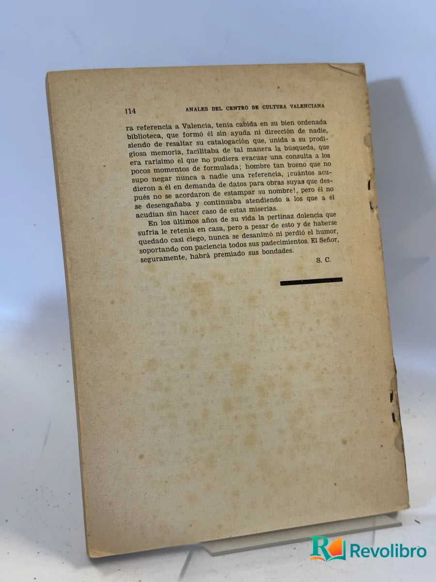Foto 2 de Anales del Centro de Cultura Valenciana de No disponible, libro de segunda mano