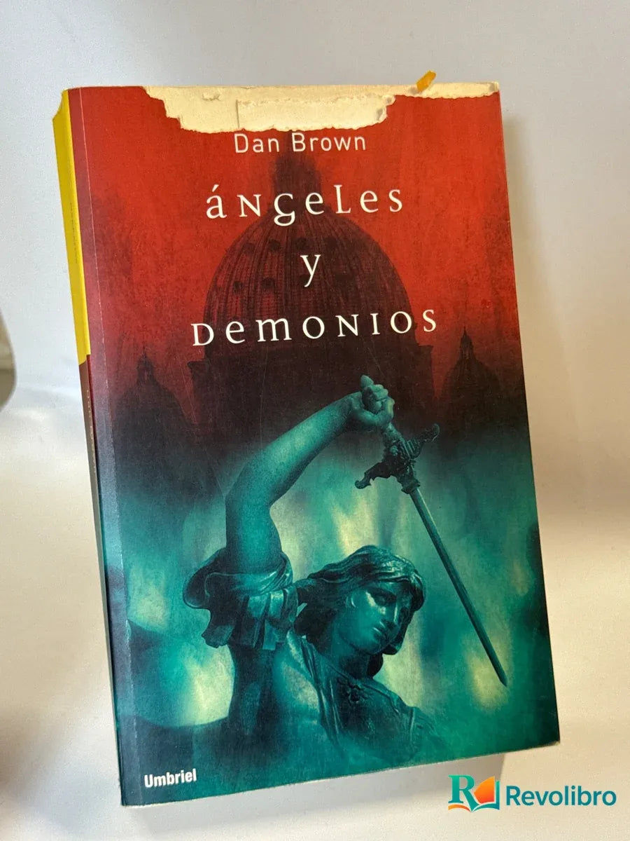 Portada de Ángeles y demonios de Dan Brown, libro de segunda mano