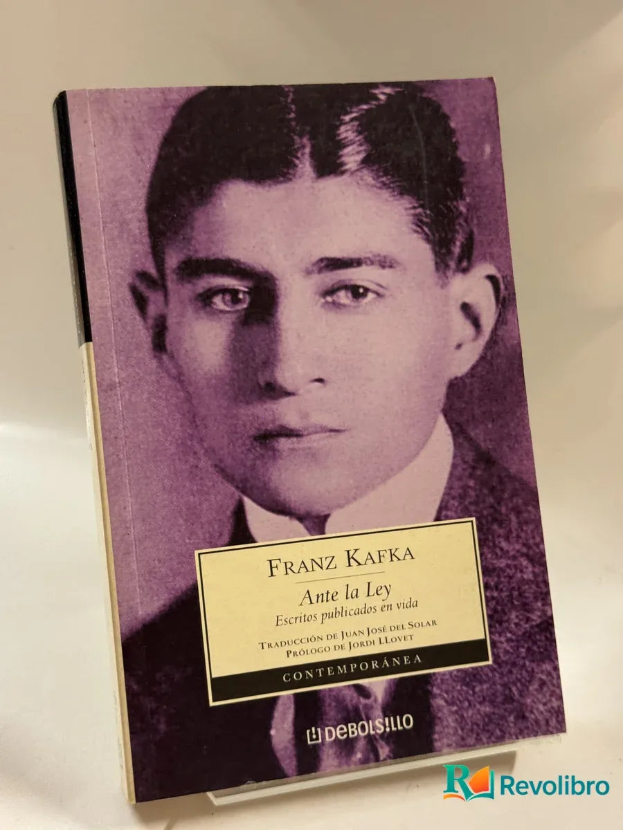 Portada de Ante la Ley de Franz Kafka, libro de segunda mano