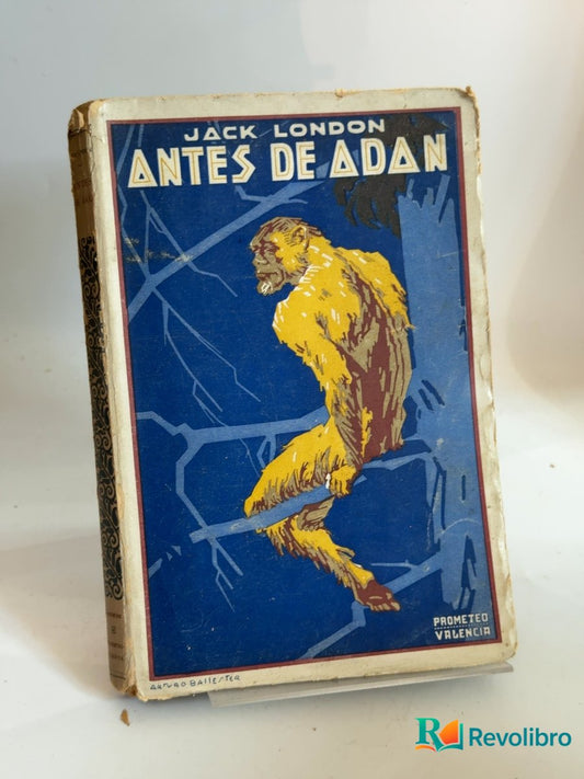 Portada de Antes de Adán de Jack London, libro de segunda mano
