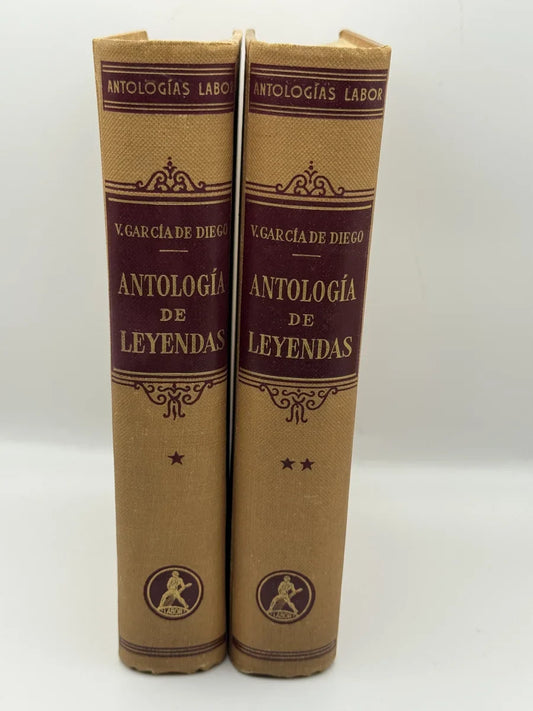 Antología de leyendas 2 tomos de V. García de Diego | Libro segunda mano - Portada