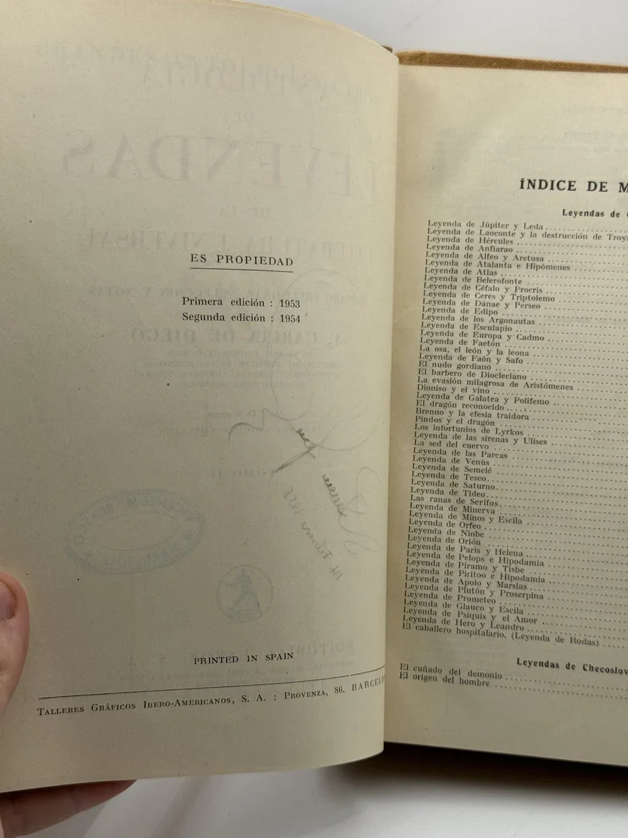 Antología de leyendas 2 tomos de V. García de Diego | Segunda mano - Foto 5