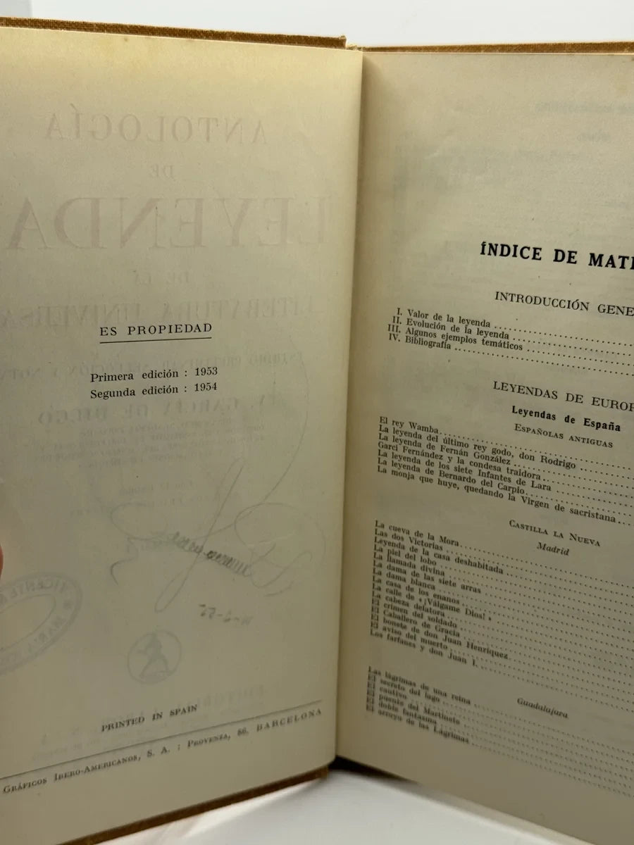 Antología de leyendas 2 tomos de V. García de Diego | Segunda mano - Foto 6