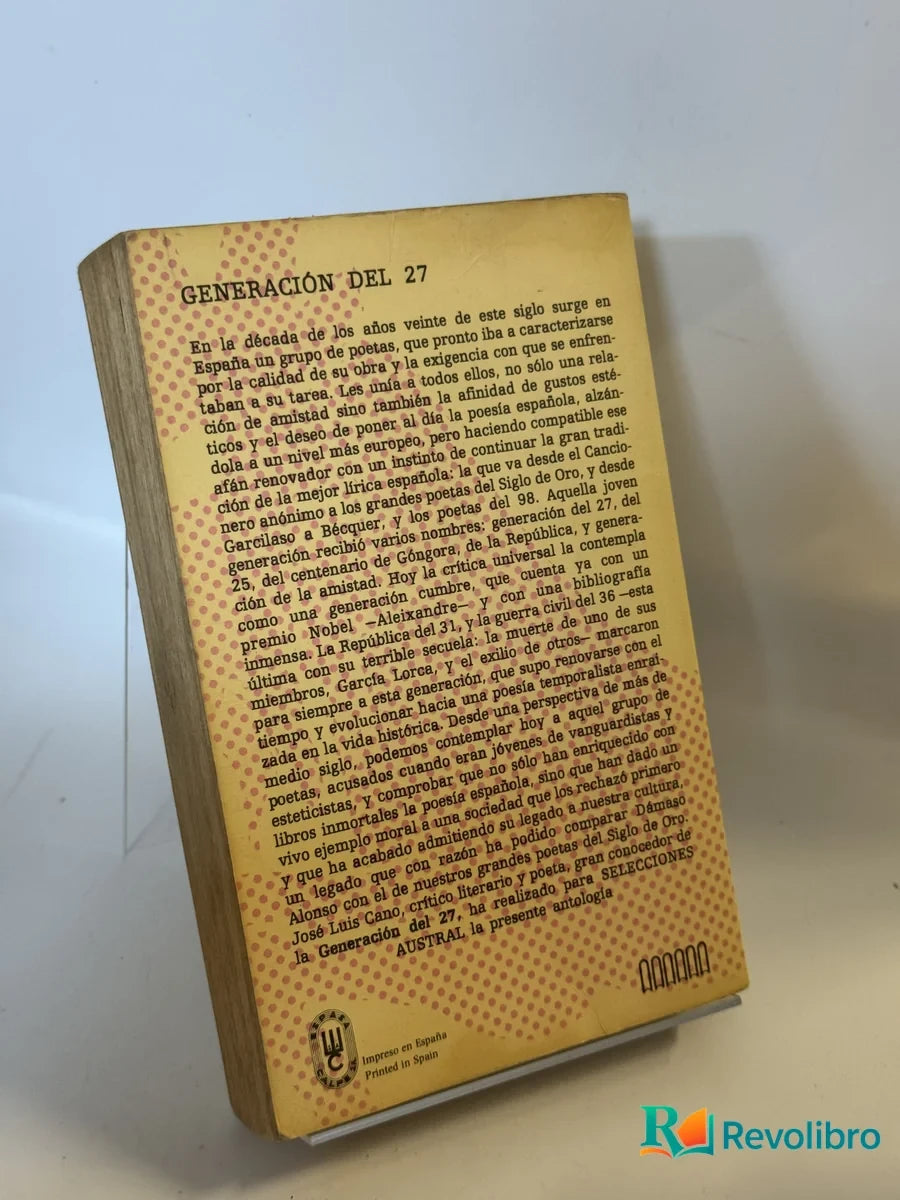 Foto 2 de Antología de los poetas del 27 de José Luis Cano, libro de segunda mano