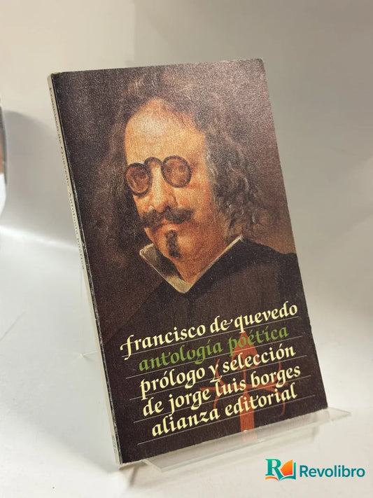 Portada de antología poética de francisco de quevedo, libro de segunda mano