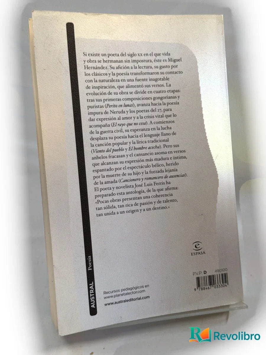 Foto 2 de Antología poética de Miguel Hernández, libro de segunda mano