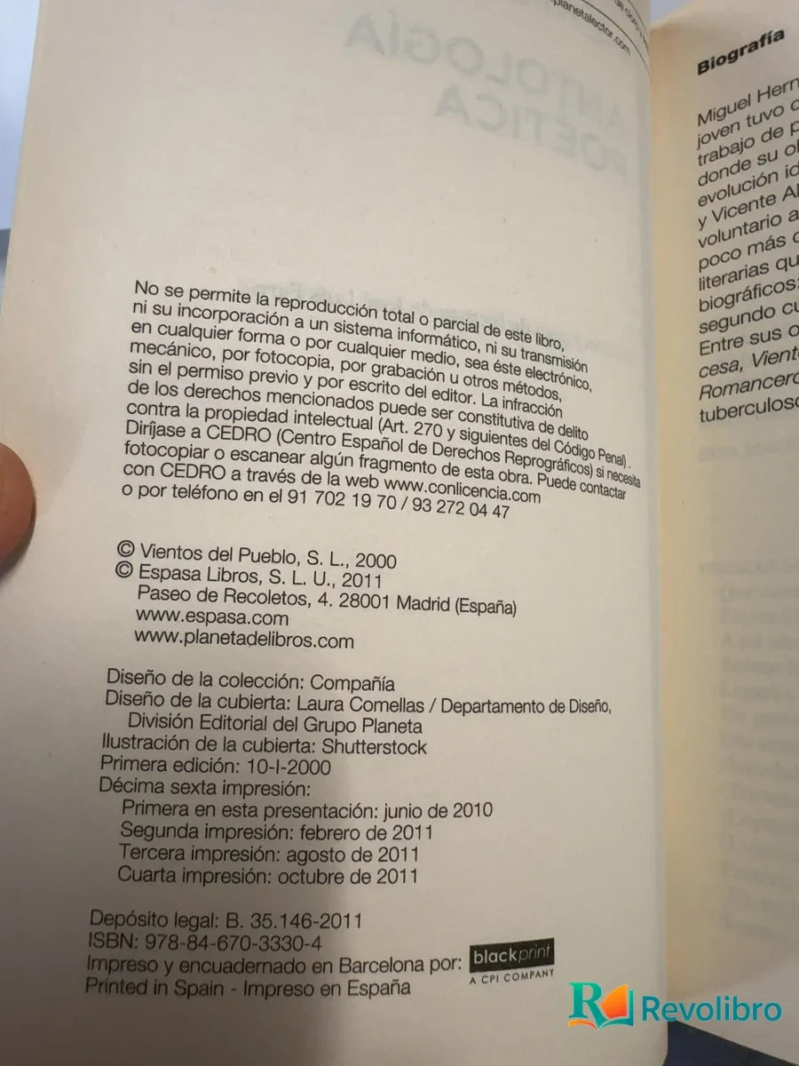 Foto 3 de Antología poética de Miguel Hernández, libro de segunda mano