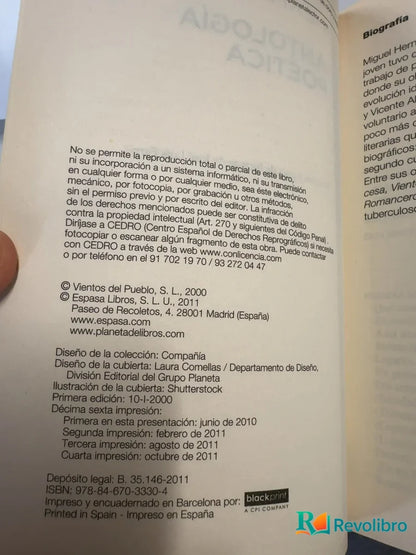 Foto 3 de Antología poética de Miguel Hernández, libro de segunda mano