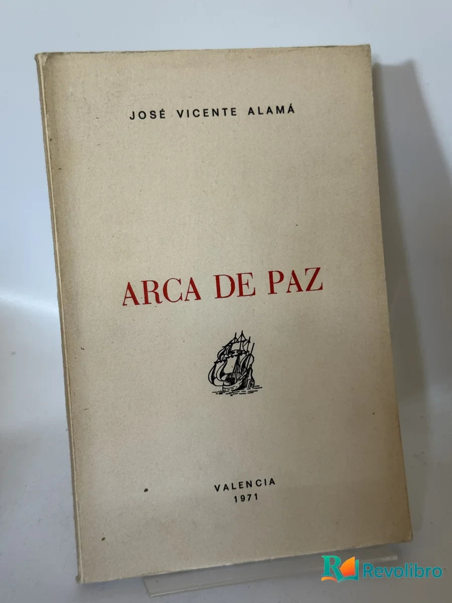Portada de Arca de Paz de José Vicente Alamá, libro de segunda mano