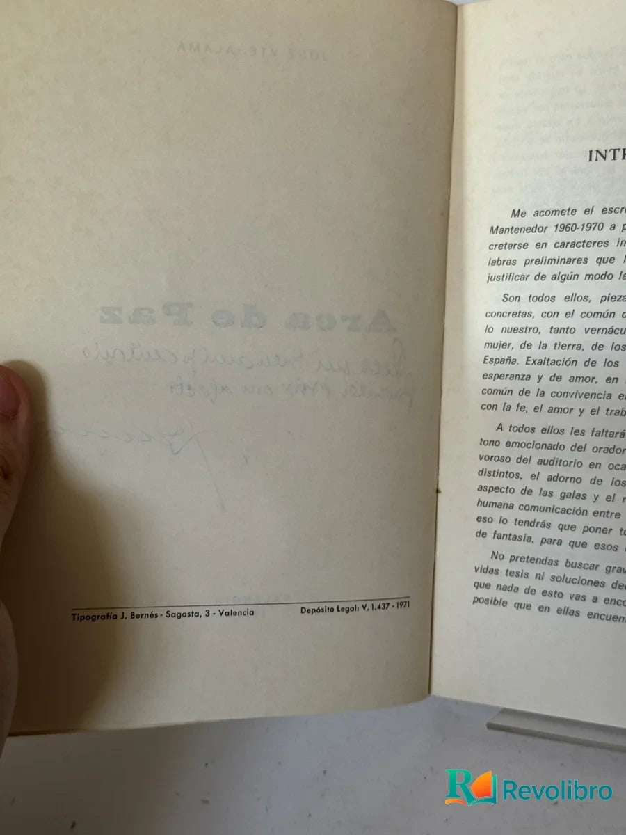 Foto 2 de Arca de Paz de José Vicente Alamá, libro de segunda mano