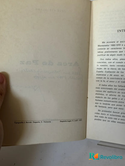 Foto 2 de Arca de Paz de José Vicente Alamá, libro de segunda mano